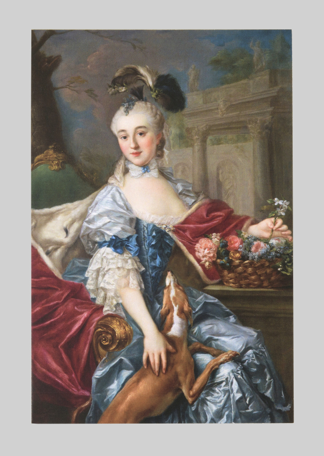 Zdjęcie z portretem Izabeli Elżbiety Lubomirskiej